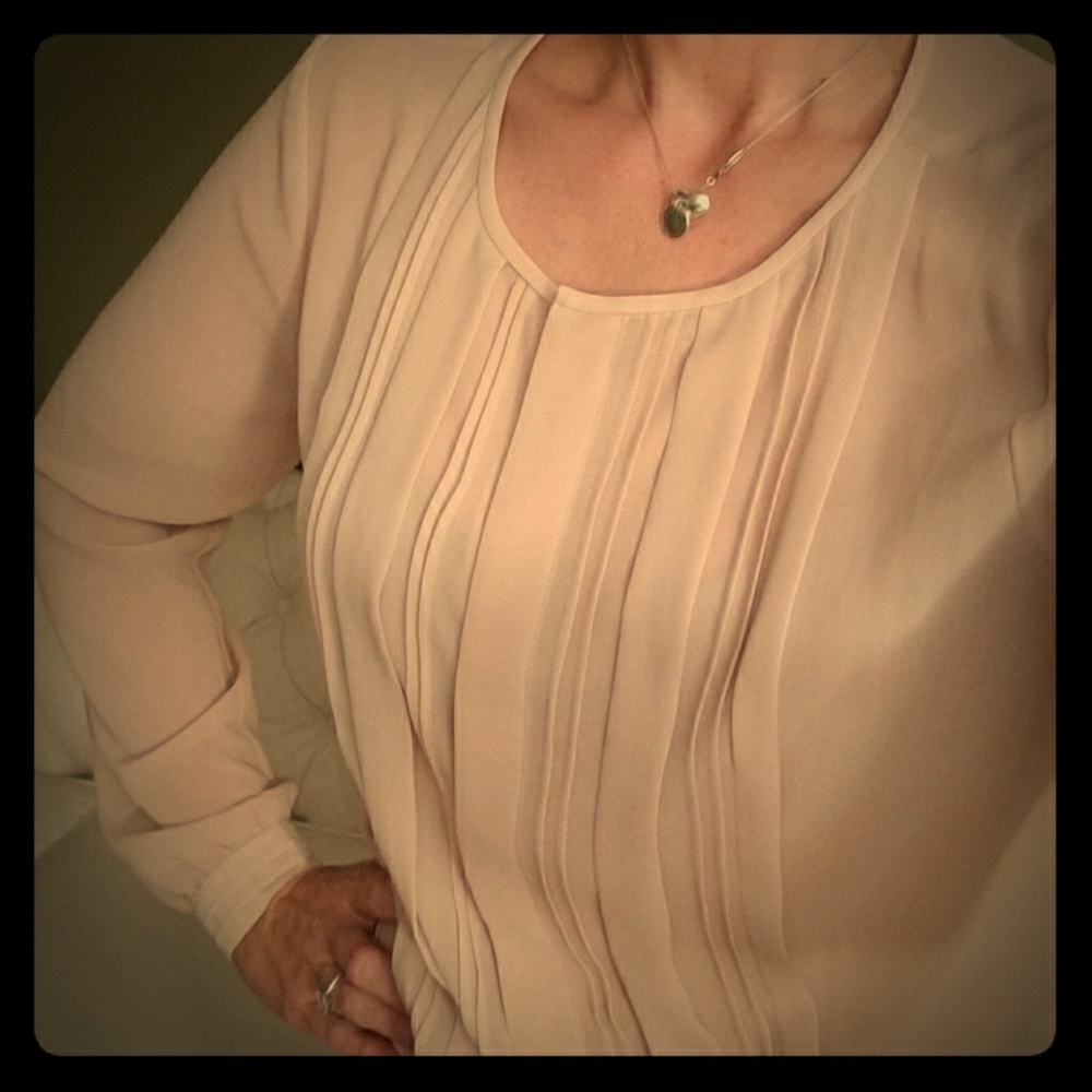 🌹Blush Nude Classy AF ATLoft blouse